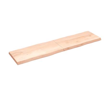 vidaXL Table Top 200x50x(2-6) cm Untreated Solid Wood Live Edge