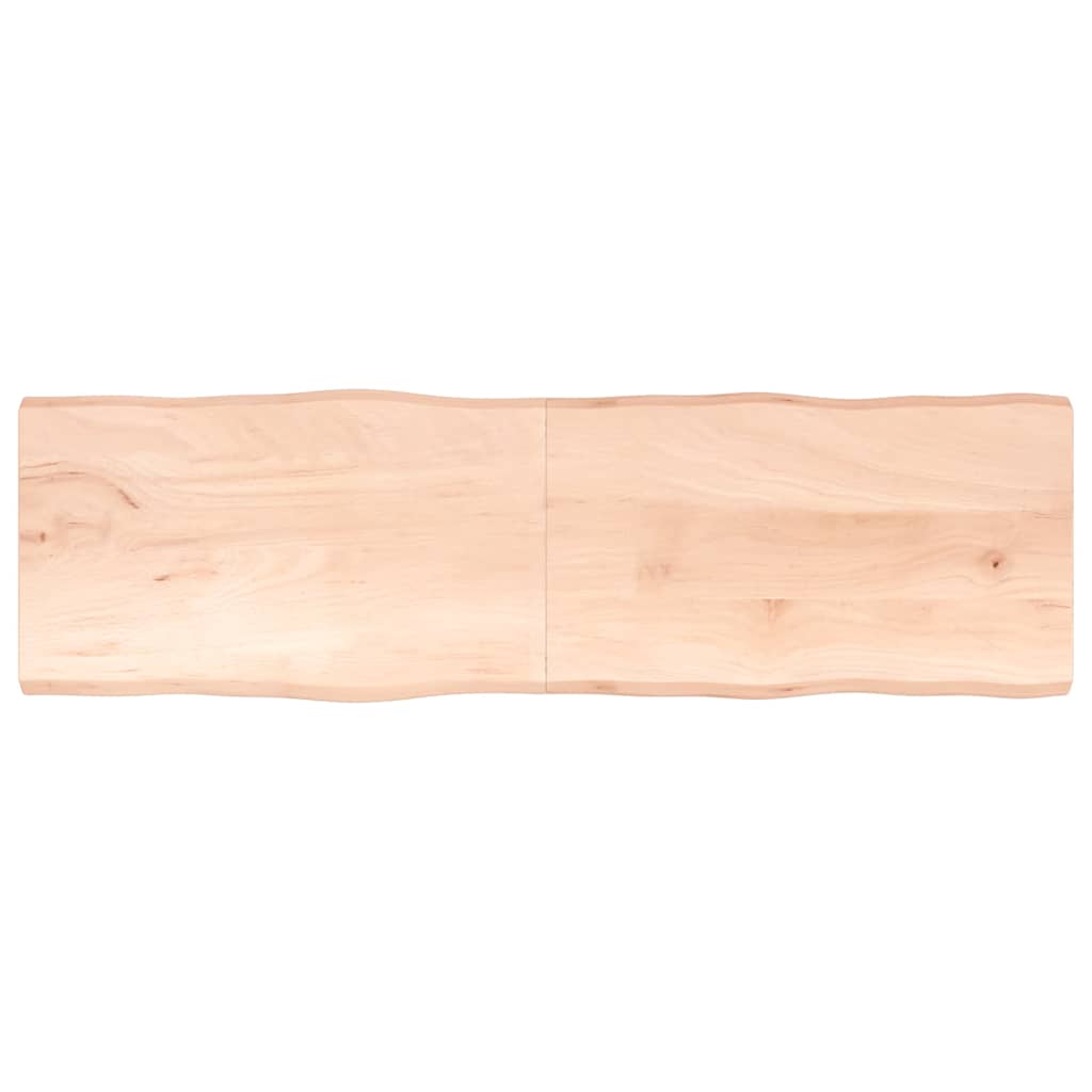 vidaXL StolnĂ­ deska 200x60x(2-4)cm neoĹˇetĹ™enĂ˝ masivnĂ­ dĹ™evo ĹľivĂˇ hrana