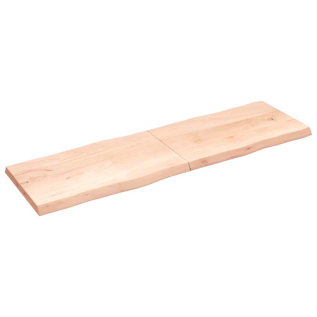 vidaXL StolnĂ­ deska 200x60x(2-6)cm neoĹˇetĹ™enĂ˝ masivnĂ­ dĹ™evo ĹľivĂˇ hrana