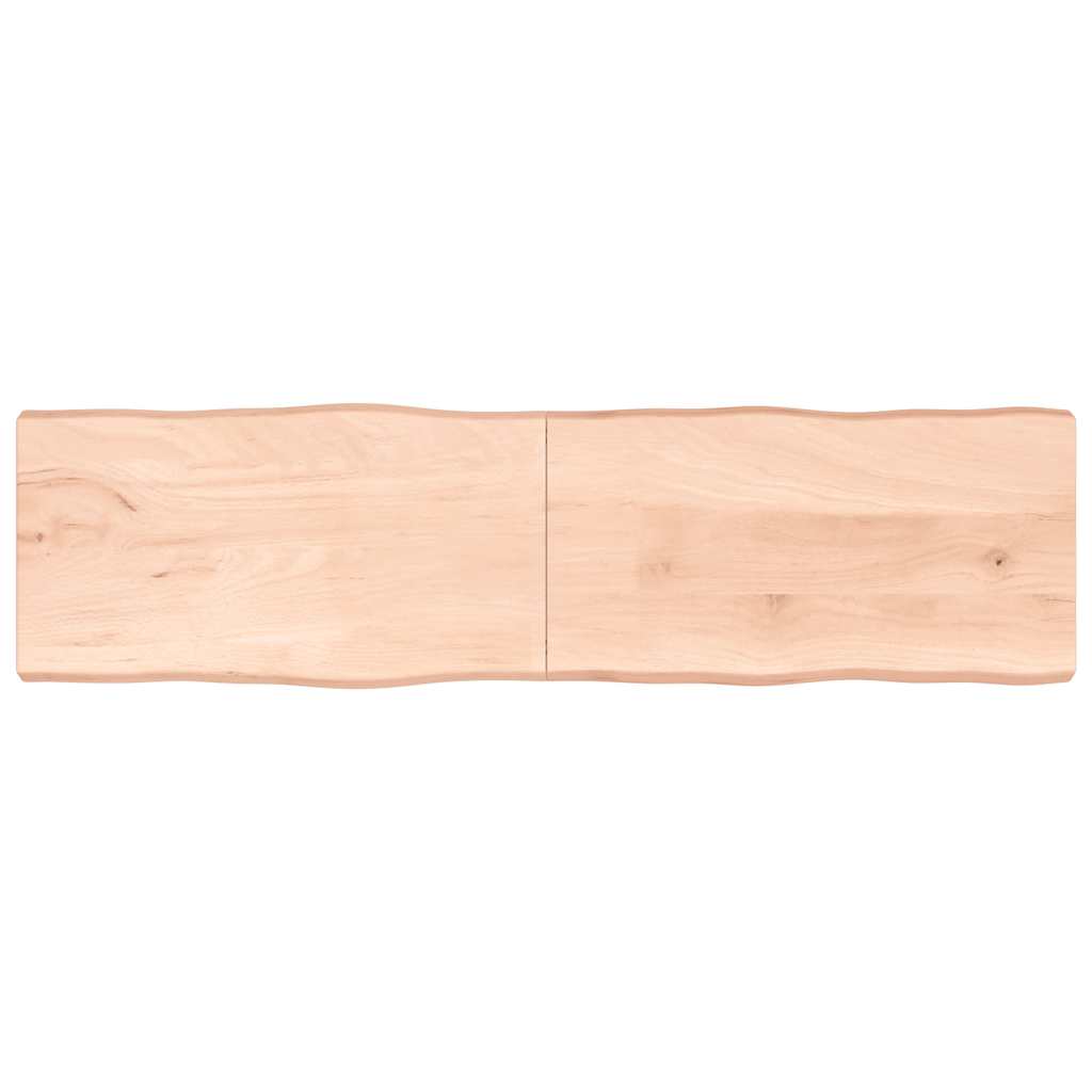 vidaXL StolnĂ­ deska 220x60x(2-6)cm neoĹˇetĹ™enĂ˝ masivnĂ­ dĹ™evo ĹľivĂˇ hrana