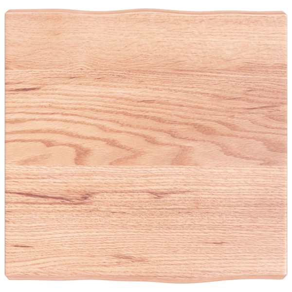 vidaXL lauaplaat, helepruun, 40 x 40 x (2-4) cm, t&ouml;&ouml;deldud t&auml;ispuit