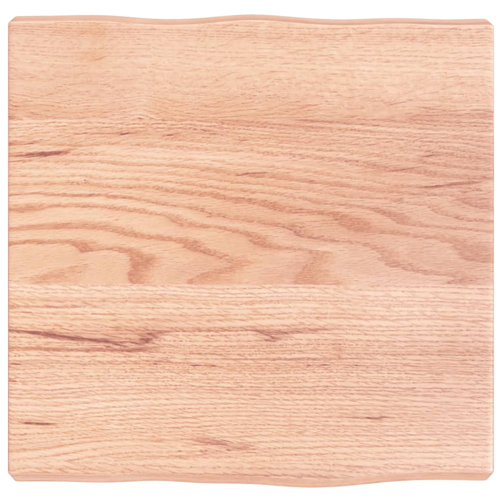 vidaXL Blat masă, 40x40x(2-4) cm, maro, lemn tratat contur organic