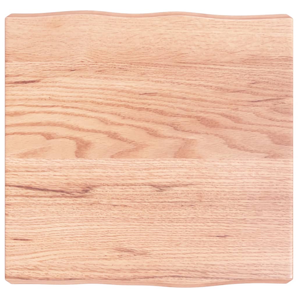 vidaXL Blat masă, 40x40x(2-6) cm, maro, lemn tratat contur organic