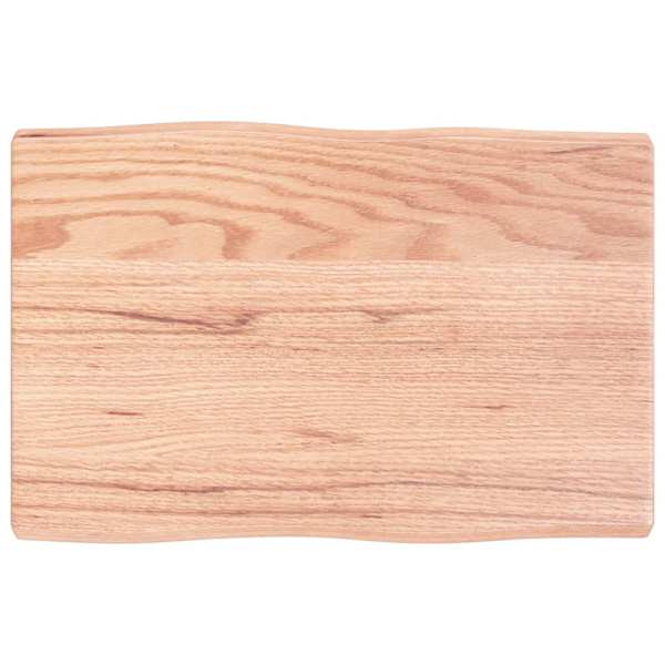 vidaXL lauaplaat, helepruun, 60 x 40 x (2-4) cm, t&ouml;&ouml;deldud t&auml;ispuit
