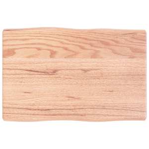 Stolní deska světle hnědá 60x40x(2-4)cm ošetřený dub živá hrana - obrázek 2