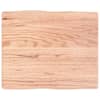 vidaXL lauaplaat, helepruun, 60 x 50 x (2-4) cm, t&ouml;&ouml;deldud t&auml;ispuit