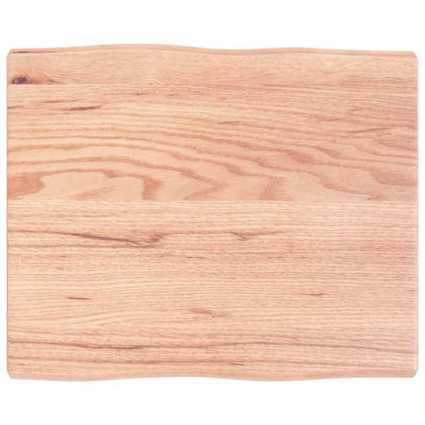 vidaXL lauaplaat, helepruun, 60 x 50 x (2-4) cm, t&ouml;&ouml;deldud t&auml;ispuit