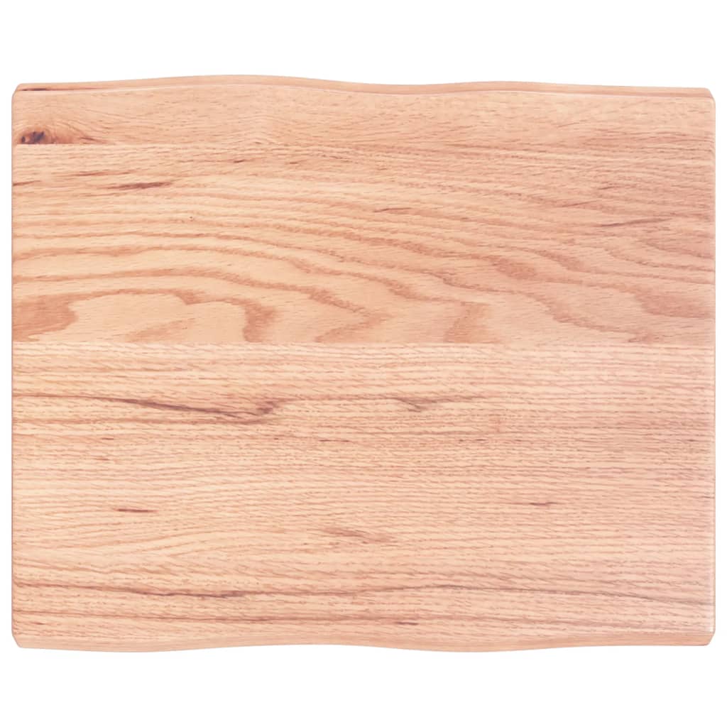 vidaXL Blat masă, 60x50x(2-4) cm, maro, lemn tratat contur organic