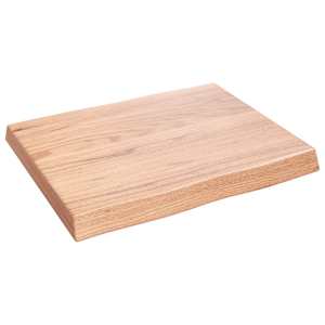 Stolní deska světle hnědá 60x50x(2-6)cm ošetřený dub živá hrana - obrázek 4