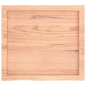 Stolní deska světle hnědá 60x50x(2-6)cm ošetřený dub živá hrana - obrázek 5