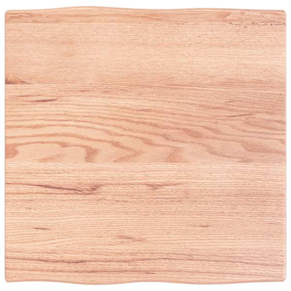 vidaXL lauaplaat, helepruun, 60x60x2 cm, t&ouml;&ouml;deldud tammepuit