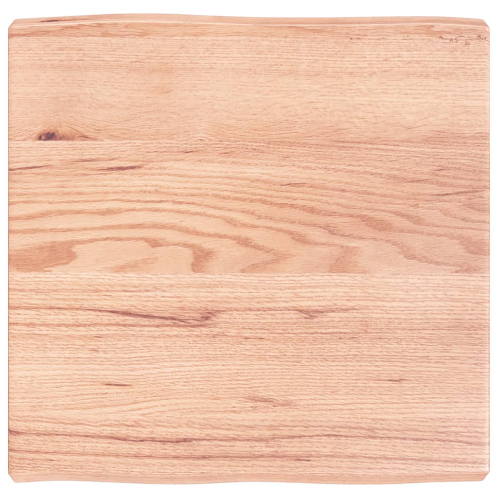 vidaXL StolnĂ­ deska svÄ›tle hnÄ›dĂˇ 60x60x(2-6)cm oĹˇetĹ™enĂ˝ dub ĹľivĂˇ hrana