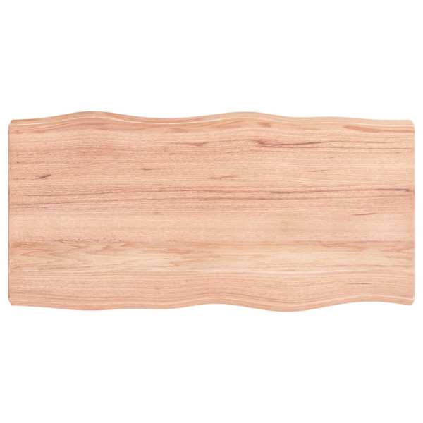 vidaXL lauaplaat, helepruun, 80 x 40 x (2-6) cm, t&ouml;&ouml;deldud t&auml;ispuit