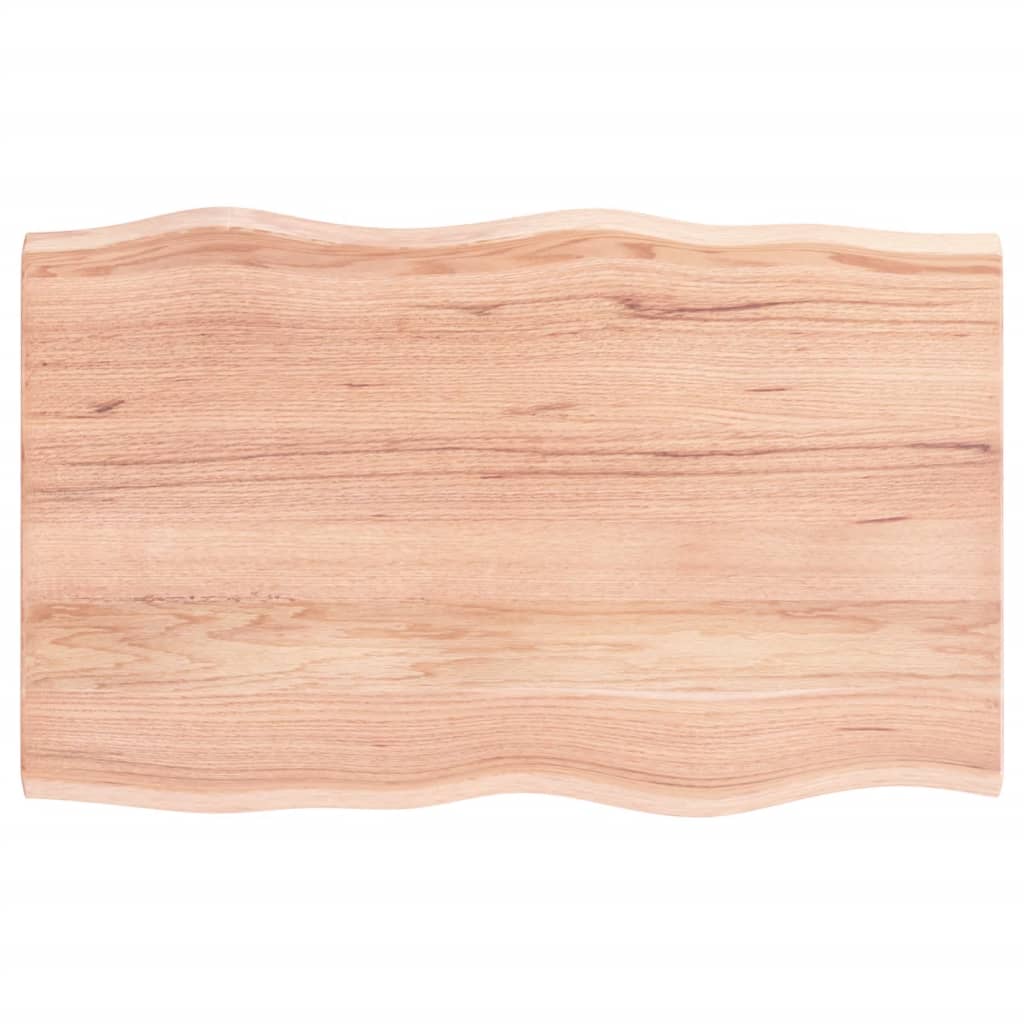 Dessus de table bois chêne massif traité bordure assortie