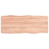 vidaXL lauaplaat, helepruun, 100 x 40 x (2-4) cm, t&ouml;&ouml;deldud t&auml;ispuit