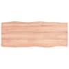 vidaXL lauaplaat, helepruun, 100 x 40 x (2-6) cm, t&ouml;&ouml;deldud t&auml;ispuit