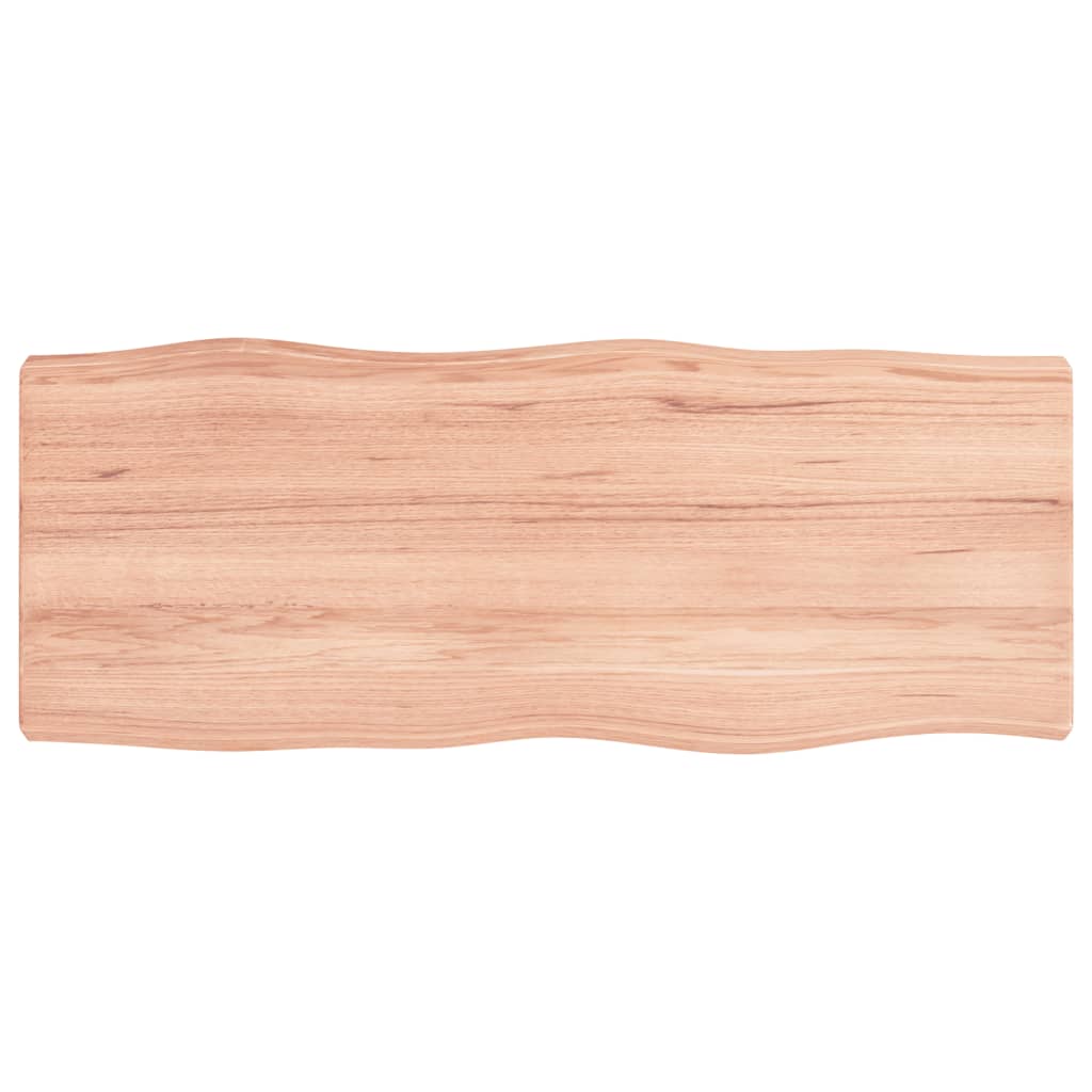 vidaXL Blat masă, 100x40x(2-6) cm, maro, lemn tratat contur organic
