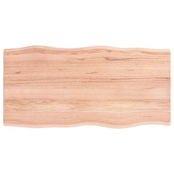 vidaXL lauaplaat, helepruun 100x50x2 cm, t&ouml;&ouml;deldud tammepuit