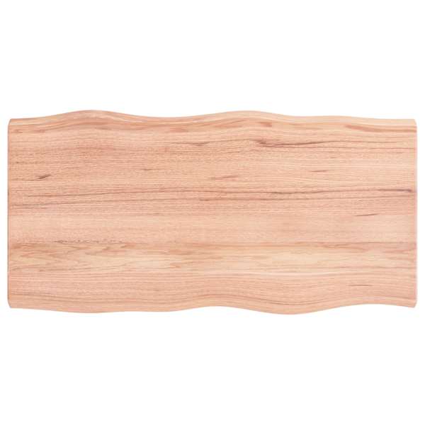 vidaXL lauaplaat, helepruun, 100 x 50 x (2-6) cm, t&ouml;&ouml;deldud t&auml;ispuit