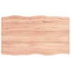 vidaXL lauaplaat, helepruun, 100 x 60 x (2-4) cm, t&ouml;&ouml;deldud t&auml;ispuit