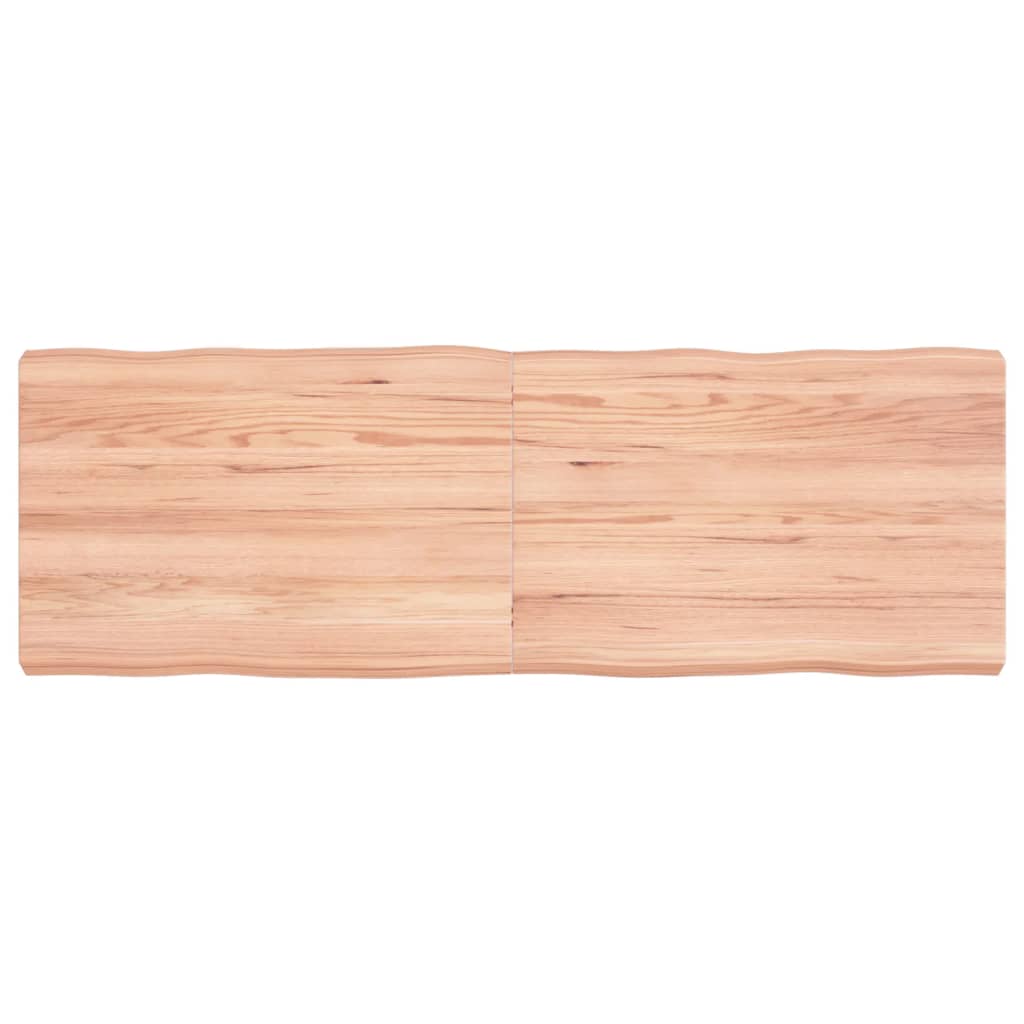 vidaXL Blat masă, 120x40x(2-6) cm, maro, lemn tratat contur organic