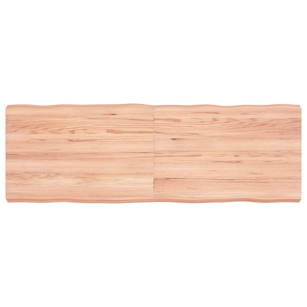 vidaXL Blat masă, 120x40x(2-6) cm, maro, lemn tratat contur organic