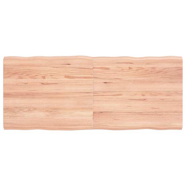 vidaXL lauaplaat, helepruun, 120 x 50 x (2-4) cm, t&ouml;&ouml;deldud t&auml;ispuit