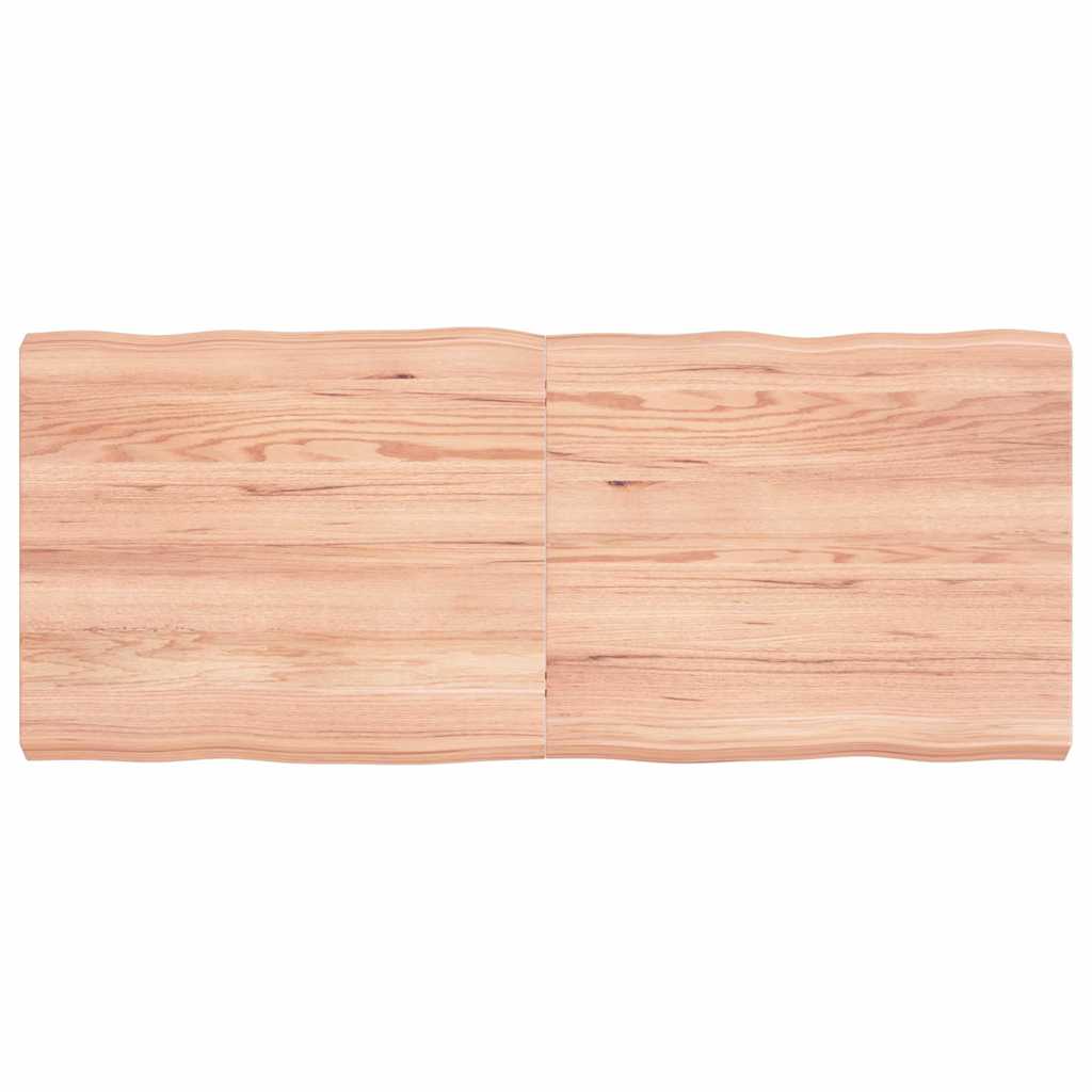 vidaXL Blat masă, 120x50x(2-6) cm, maro, lemn tratat contur organic