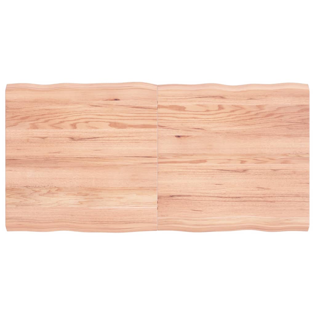 vidaXL Blat masă, 120x60x(2-4) cm, maro, lemn tratat contur organic