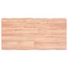 vidaXL lauaplaat, helepruun, 120 x 60 x (2&ndash;6) cm, t&ouml;&ouml;deldud t&auml;ispuit