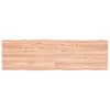 vidaXL lauaplaat, helepruun, 140 x 40 x (2-4) cm, t&ouml;&ouml;deldud t&auml;ispuit