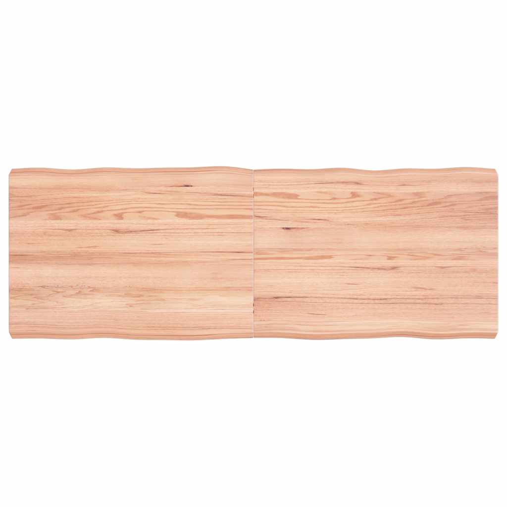 vidaXL Blat masă, 140x50x(2-6) cm, maro, lemn tratat contur organic