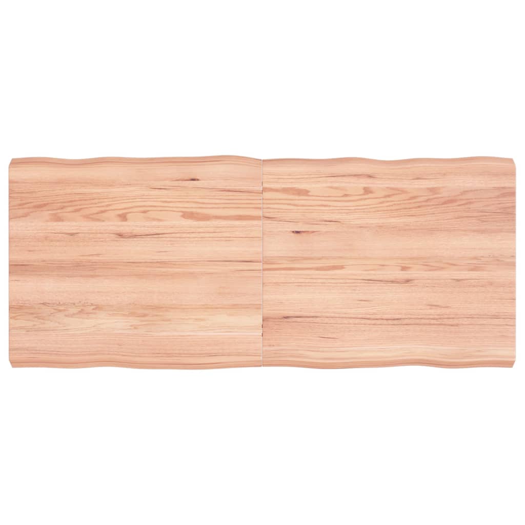 vidaXL Blat masă, 140x60x(2-6) cm, maro, lemn tratat contur organic