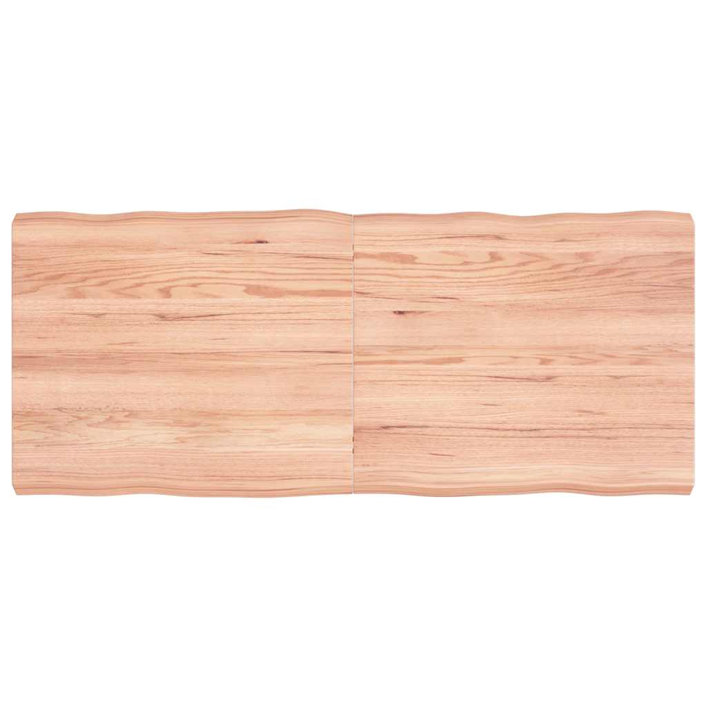 vidaXL Blat masă, 140x60x(2-6) cm, maro, lemn tratat contur organic