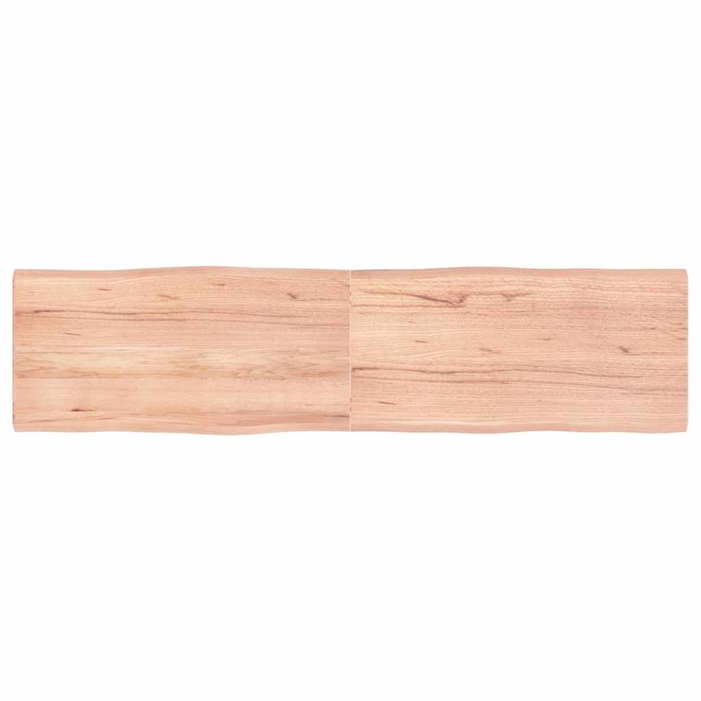 vidaXL Blat masă, 160x40x(2-4) cm, maro, lemn tratat contur organic
