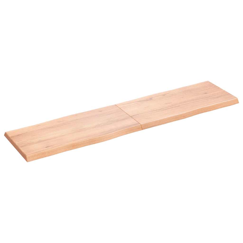 vidaXL Pöytälevy ruskea 160x40x(2-4)cm käsitelty täystammi elävä reuna