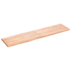Stolní deska hnědá 160x40x(2-4)cm ošetřený dřevo živá hrana - obrázek 2