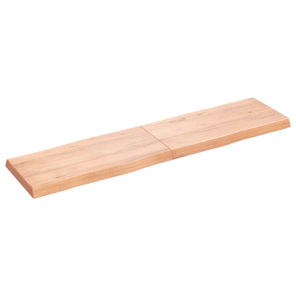 vidaXL Pöytälevy ruskea 160x40x(2-6)cm käsitelty täystammi elävä reuna