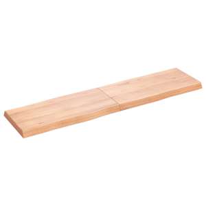 Stolní deska hnědá 160x40x(2-6)cm ošetřený dřevo živá hrana - obrázek 2