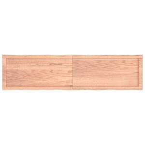 Stolní deska hnědá 160x40x(2-6)cm ošetřený dřevo živá hrana - obrázek 3