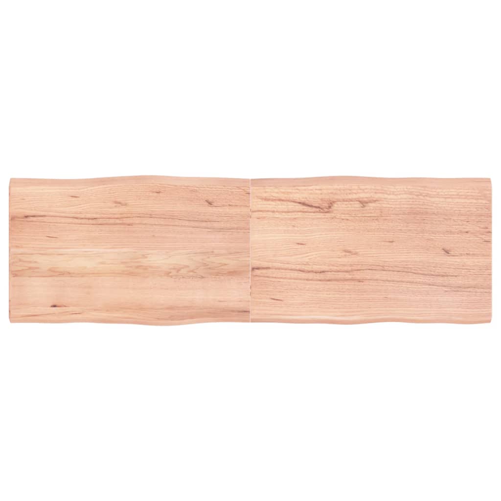 vidaXL Blat masă, 160x50x(2-4) cm, maro, lemn tratat contur organic