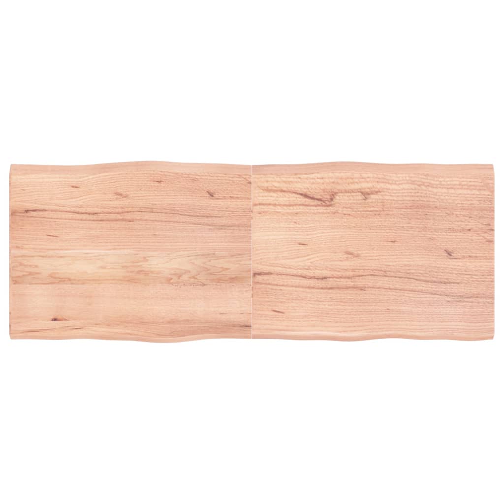 vidaXL Blat masă, maro, 160x60x4 cm, lemn stejar tratat contur natural