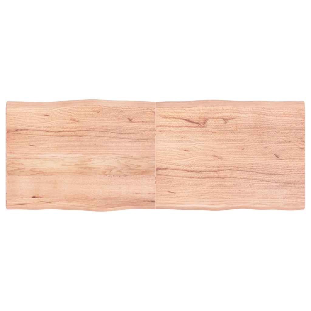 vidaXL StolnĂ­ deska hnÄ›dĂˇ 160x60x(2-4)cm oĹˇetĹ™enĂ˝ dĹ™evo ĹľivĂˇ hrana