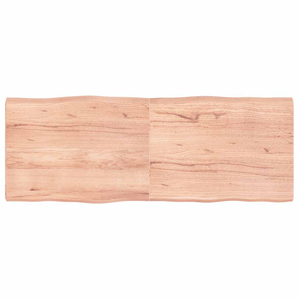 vidaXL StolnĂ­ deska hnÄ›dĂˇ 160x60x(2-6)cm oĹˇetĹ™enĂ˝ dĹ™evo ĹľivĂˇ hrana