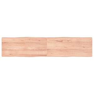 Stolní deska hnědá 180x40x(2-4)cm ošetřený dřevo živá hrana - obrázek 1