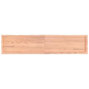 Stolní deska hnědá 180x40x(2-4)cm ošetřený dřevo živá hrana - obrázek 3