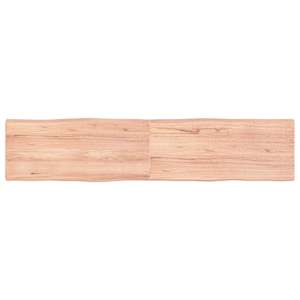 Stolní deska hnědá 180x40x(2-4)cm ošetřený dřevo živá hrana - obrázek 1