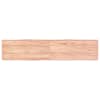 vidaXL lauaplaat, helepruun, 180x40x(2-6) cm, t&ouml;&ouml;deldud t&auml;ispuit
