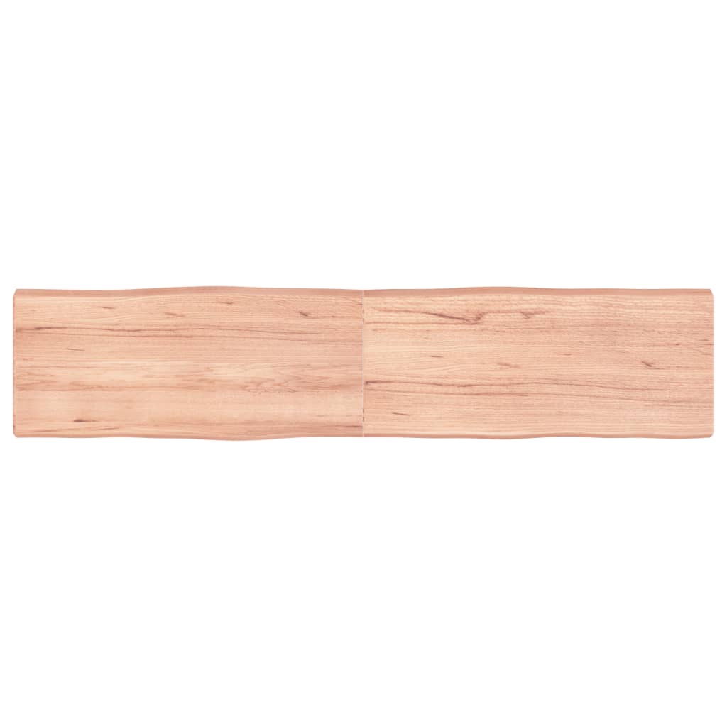 vidaXL Blat masă, 180x40x(2-6) cm, maro, lemn tratat contur organic