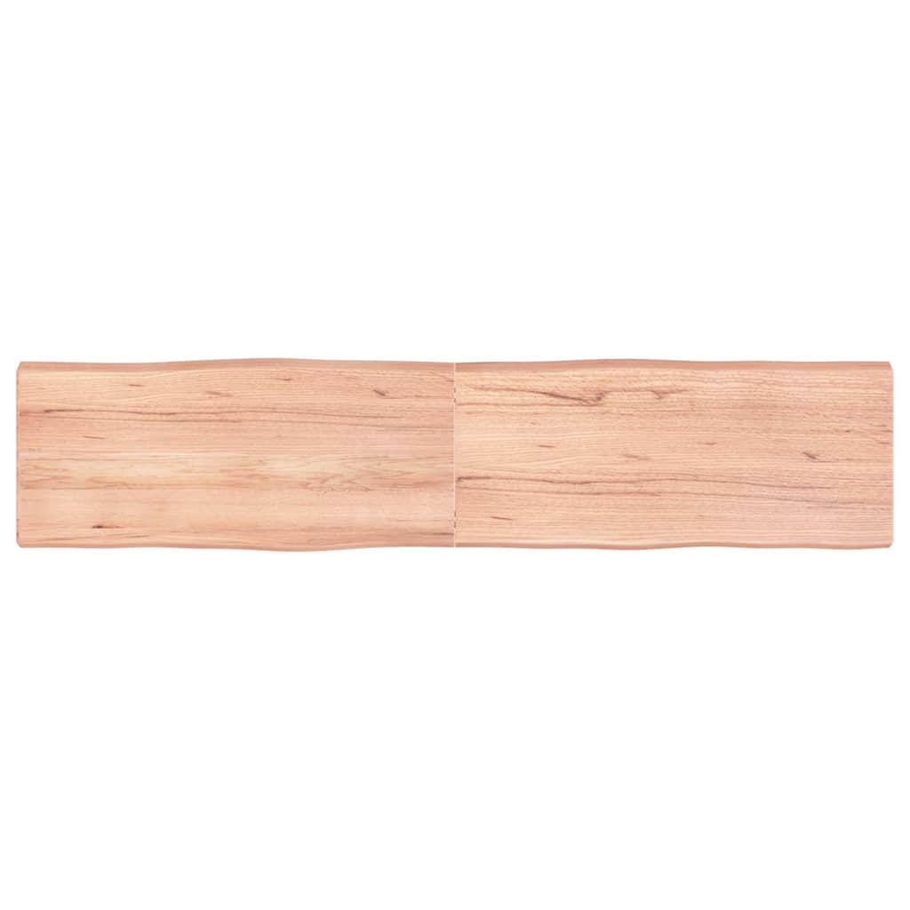 vidaXL StolnĂ­ deska hnÄ›dĂˇ 180x40x(2-6)cm oĹˇetĹ™enĂ˝ dĹ™evo ĹľivĂˇ hrana